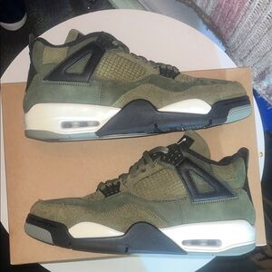 Jordan Athletic Shoes in Olive and Black